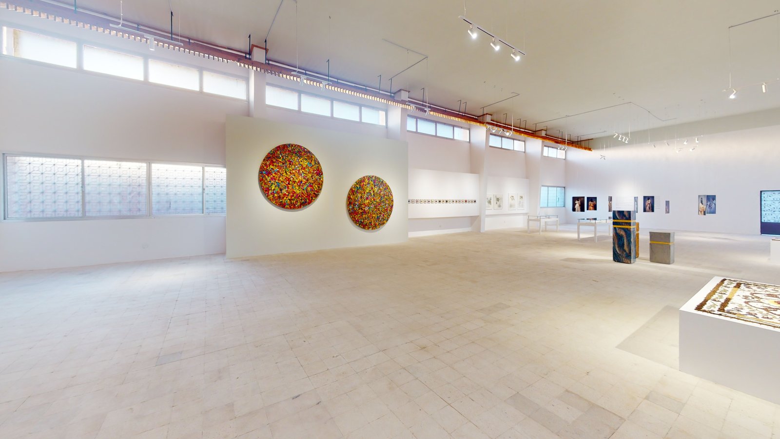 Azeema exhibition at Misk Art Institute, Riyadh, captured in a Matterport 3D virtual tour