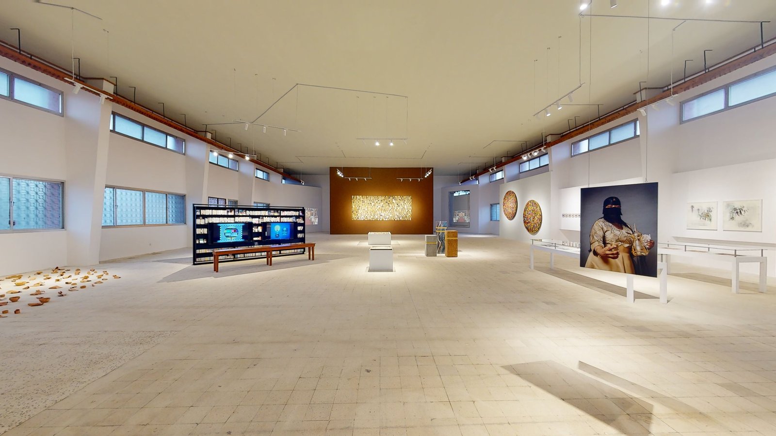 Azeema exhibition at Misk Art Institute, Riyadh, captured in a Matterport 3D virtual tour