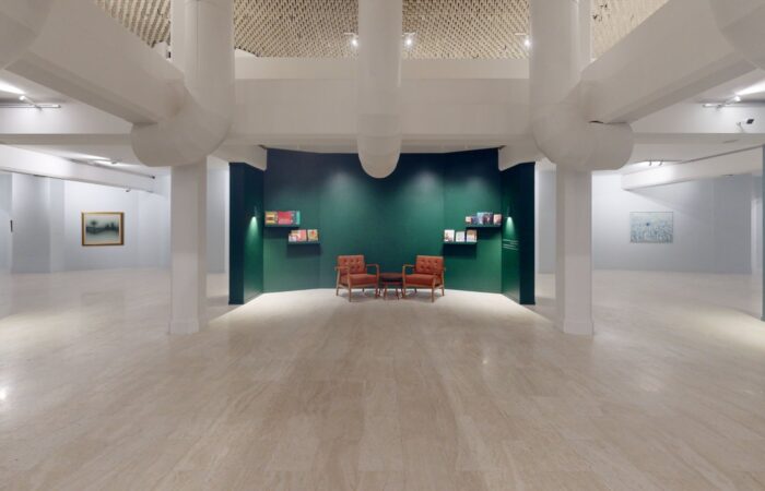 Echoing the Land exhibition at Misk Art Institute, Riyadh, captured in a Matterport 3D virtual tour