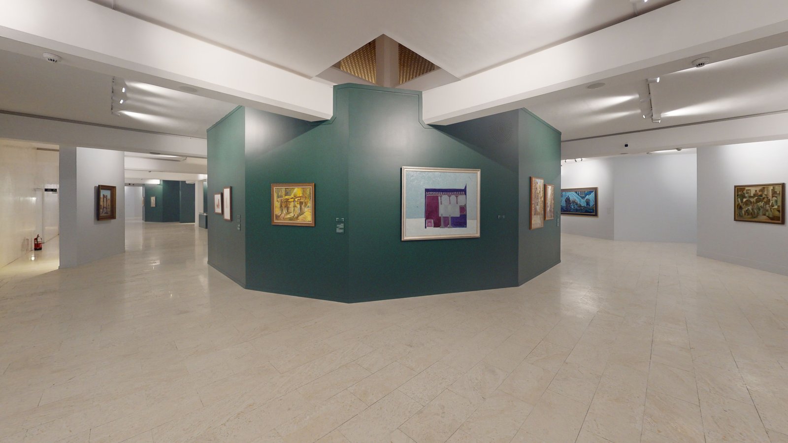 Echoing the Land exhibition at Misk Art Institute, Riyadh, captured in a Matterport 3D virtual tour