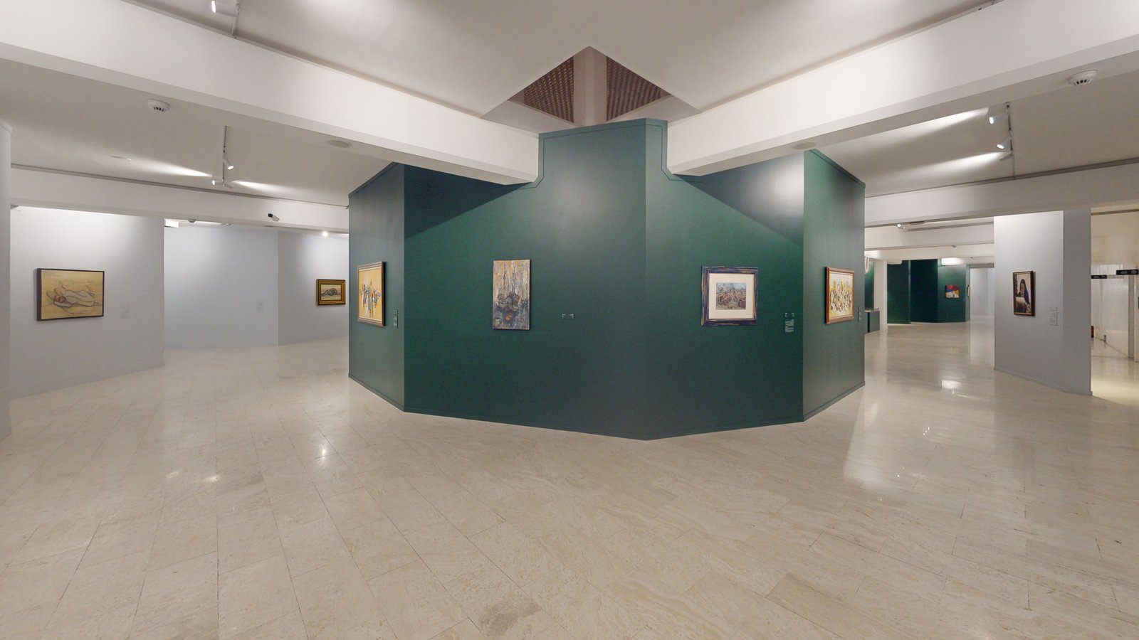 Echoing the Land exhibition at Misk Art Institute, Riyadh, captured in a Matterport 3D virtual tour