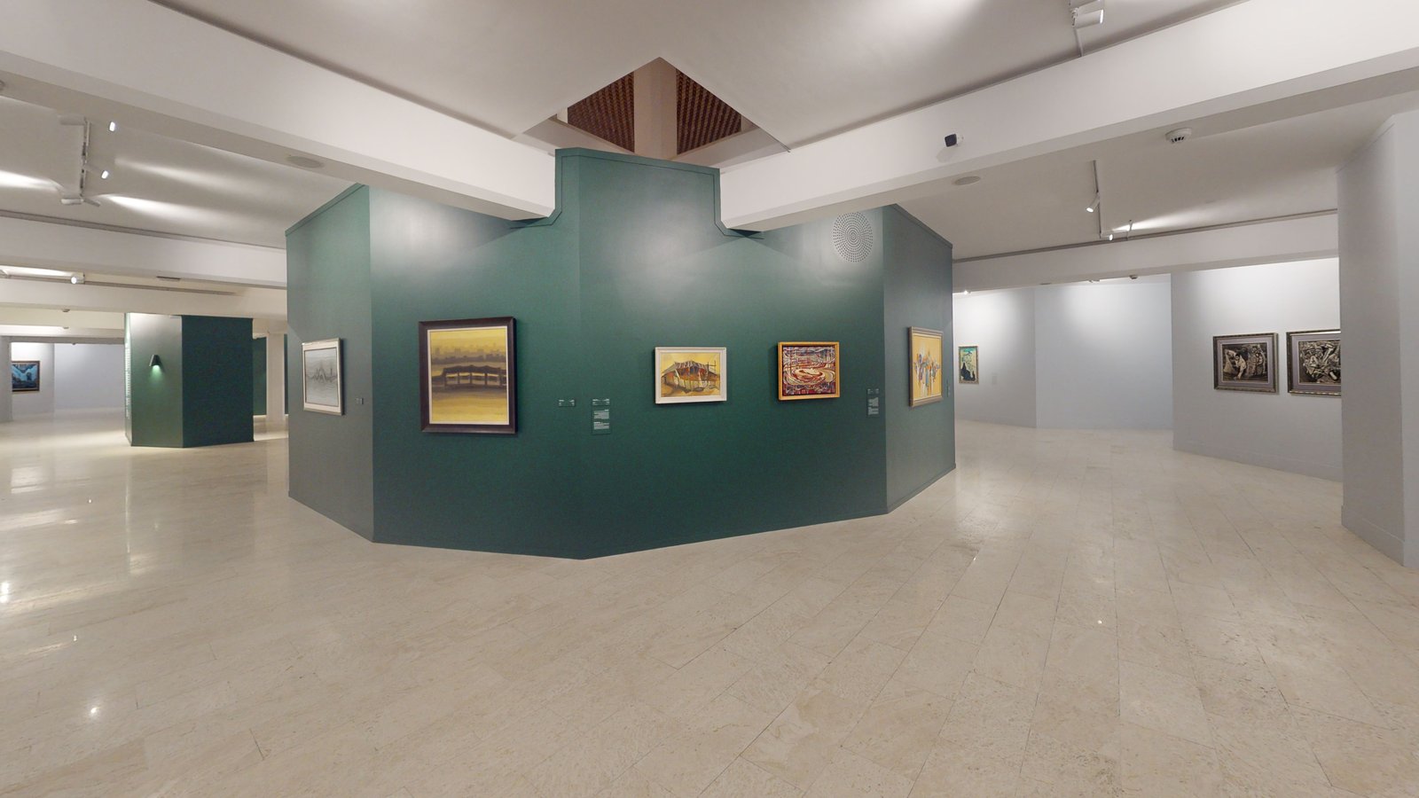 Echoing the Land exhibition at Misk Art Institute, Riyadh, captured in a Matterport 3D virtual tour