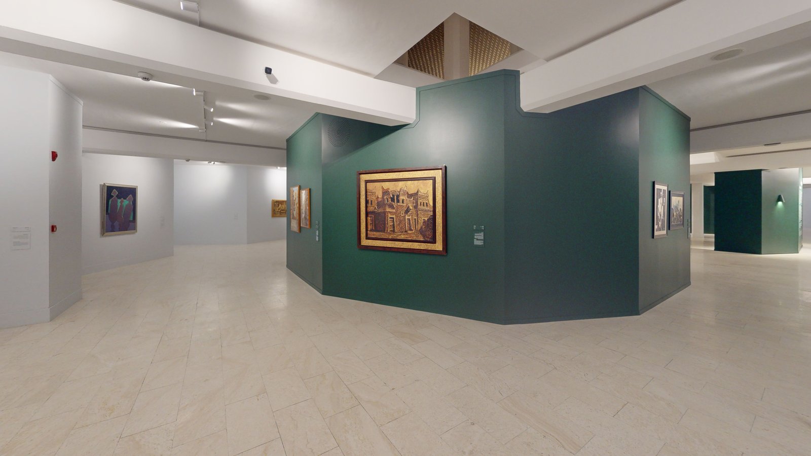 Echoing the Land exhibition at Misk Art Institute, Riyadh, captured in a Matterport 3D virtual tour