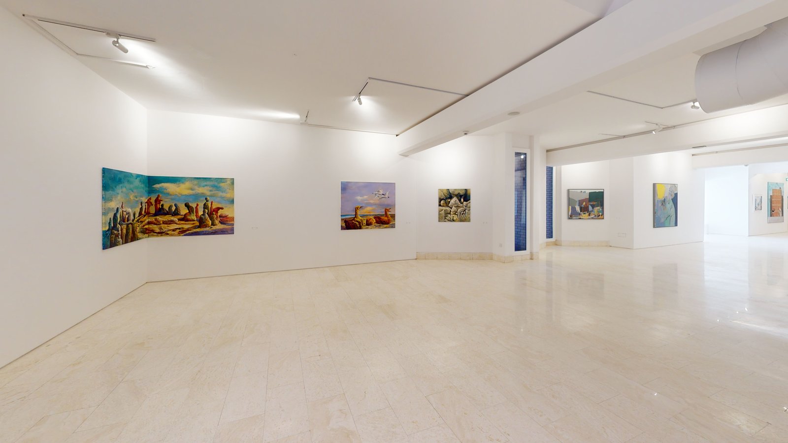 Here, Now exhibition at Misk Art Institute, Riyadh, captured in a Matterport 3D virtual tour