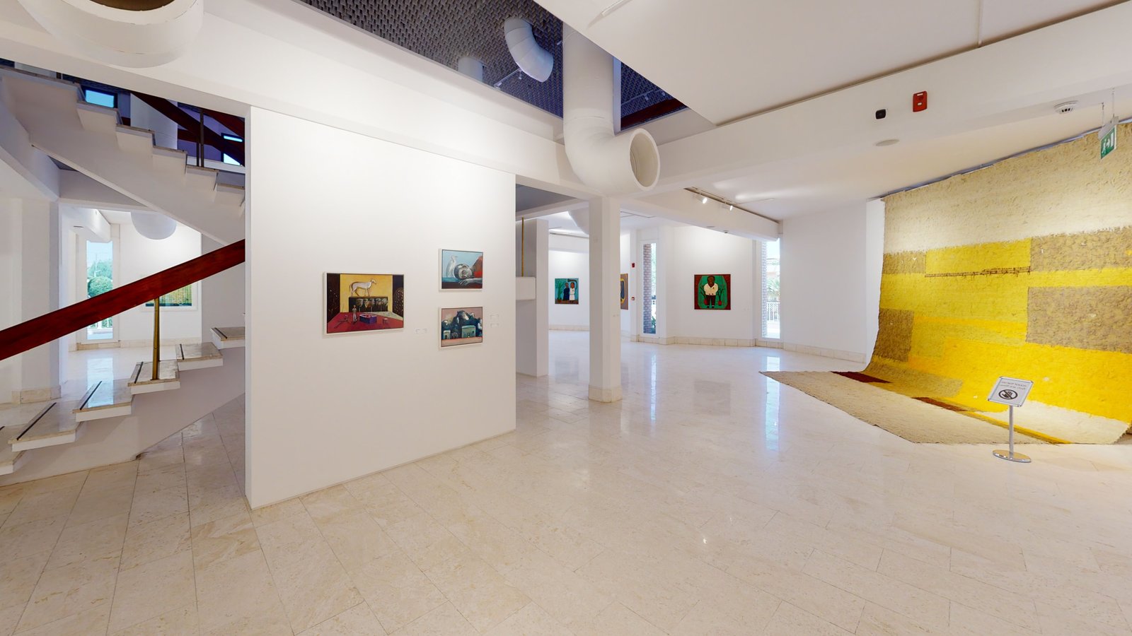 Here, Now exhibition at Misk Art Institute, Riyadh, captured in a Matterport 3D virtual tour