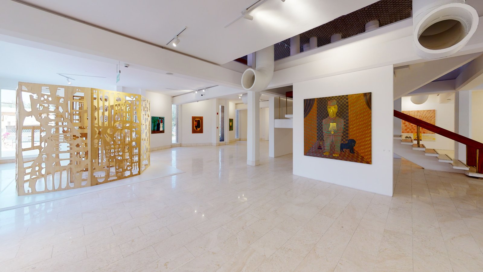 Here, Now exhibition at Misk Art Institute, Riyadh, captured in a Matterport 3D virtual tour