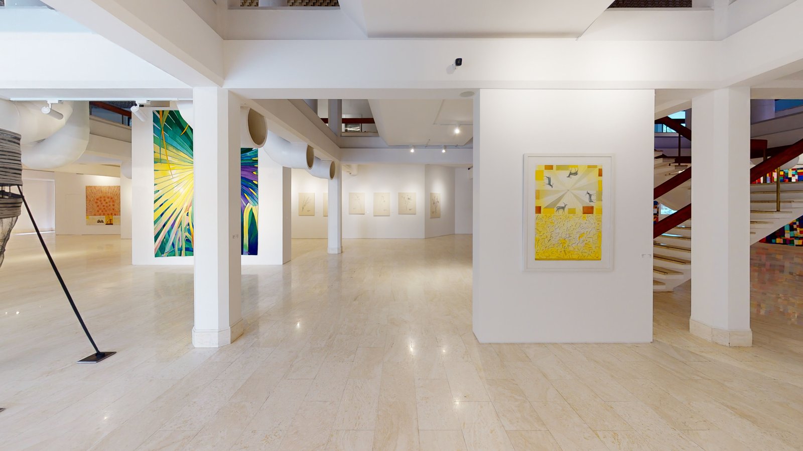 Here, Now exhibition at Misk Art Institute, Riyadh, captured in a Matterport 3D virtual tour