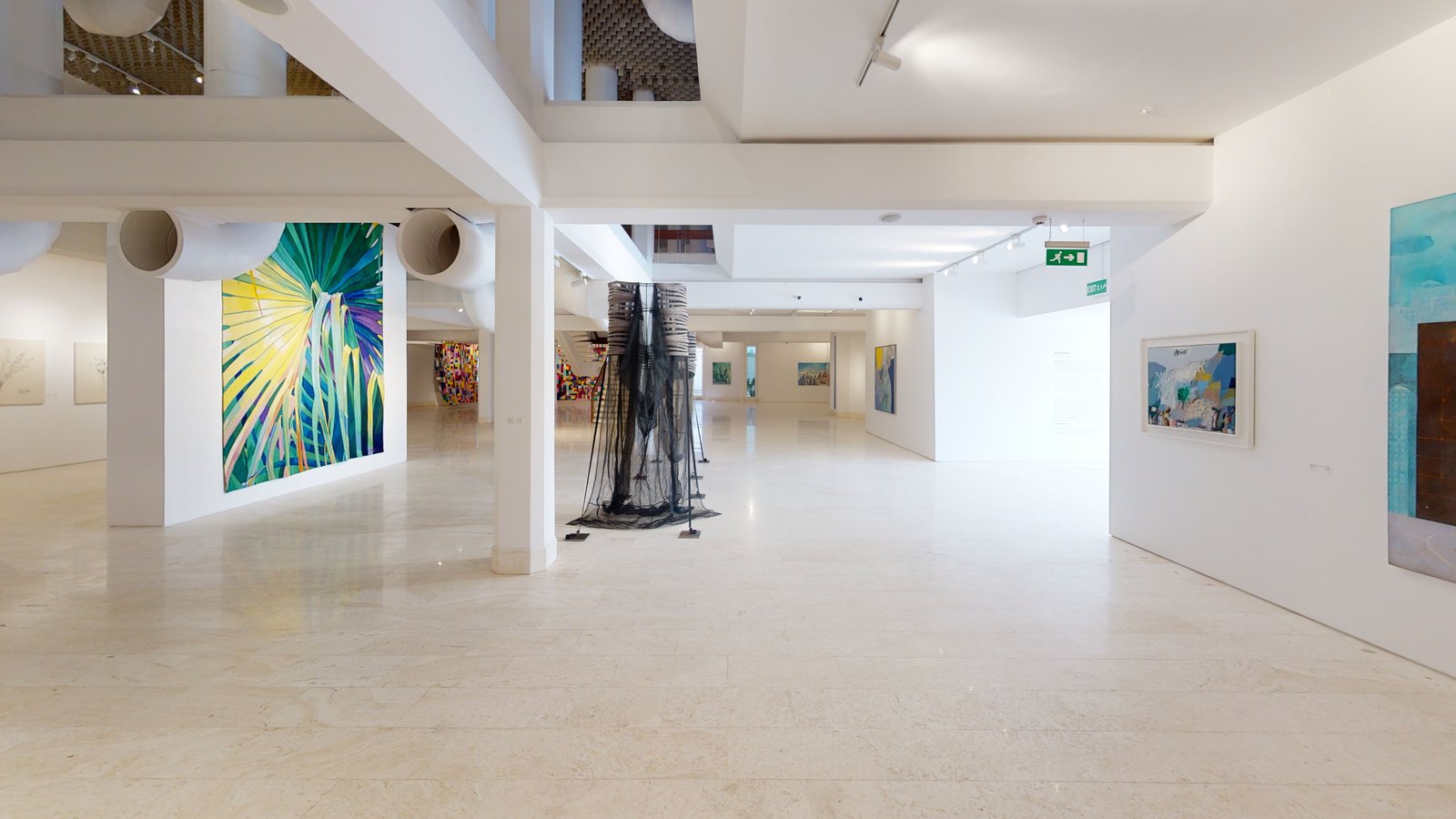 Here, Now exhibition at Misk Art Institute, Riyadh, captured in a Matterport 3D virtual tour