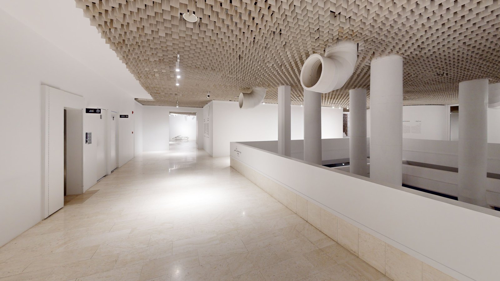 Misk Art Grant 2023: Tracing the Absent exhibition in Riyadh, captured in a Matterport 3D virtual tour