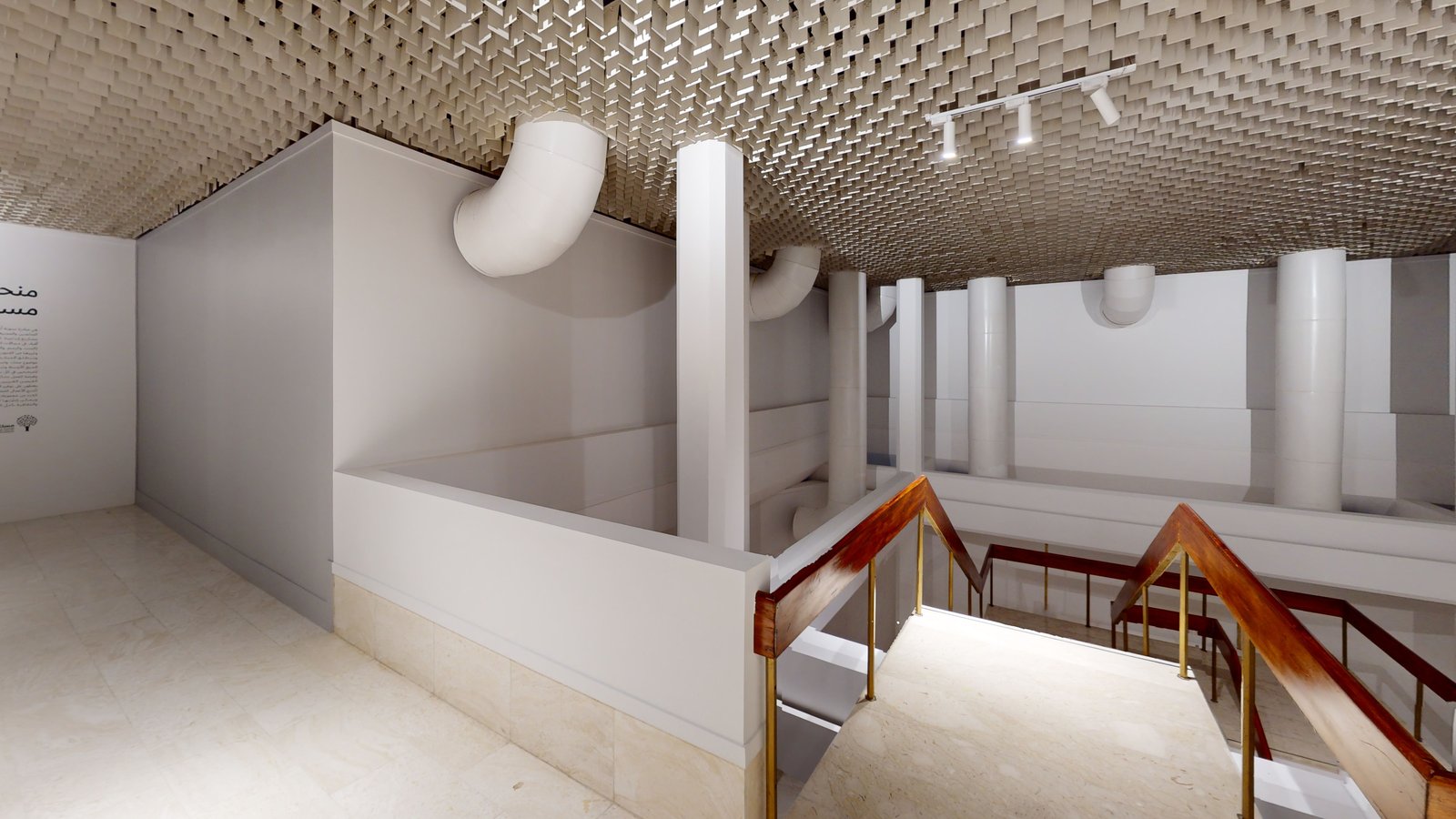 Misk Art Grant 2023: Tracing the Absent exhibition in Riyadh, captured in a Matterport 3D virtual tour