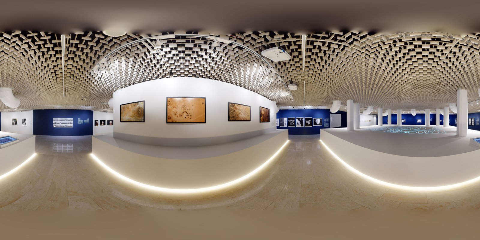 Misk Art Institute galleries at Prince Faisal bin Fahd Arts Hall, Riyadh, captured in a Matterport 3D virtual tour
