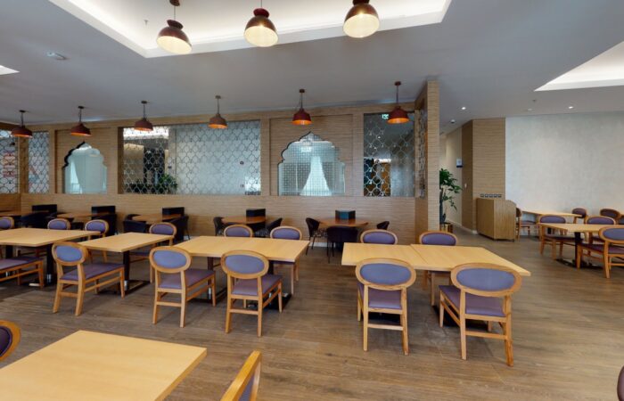 Dining spaces at Novotel Makkah Thakher City, captured in a Matterport 3D virtual tour