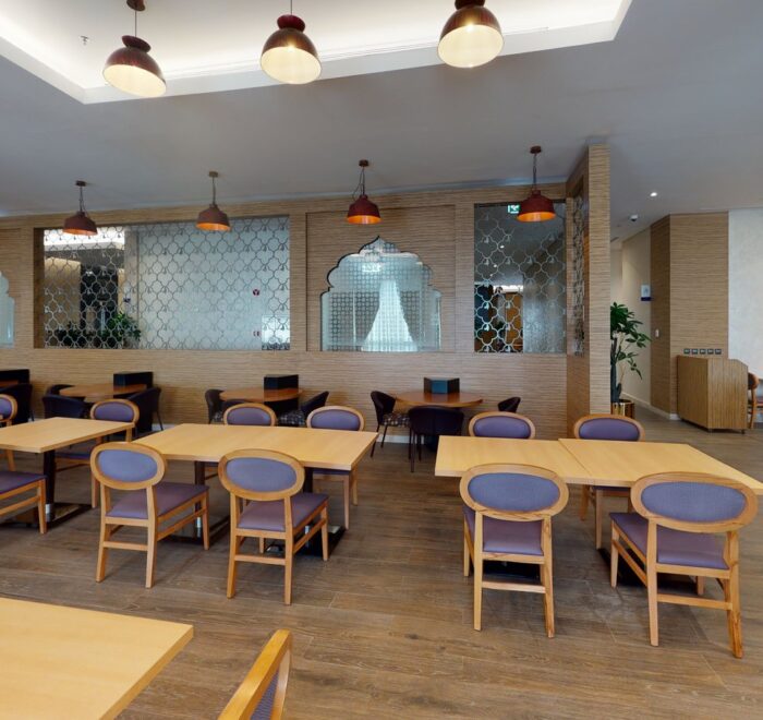 Dining spaces at Novotel Makkah Thakher City, captured in a Matterport 3D virtual tour