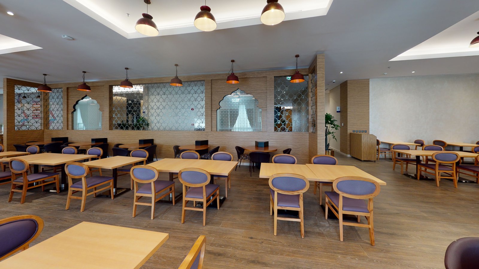 Dining spaces at Novotel Makkah Thakher City, captured in a Matterport 3D virtual tour
