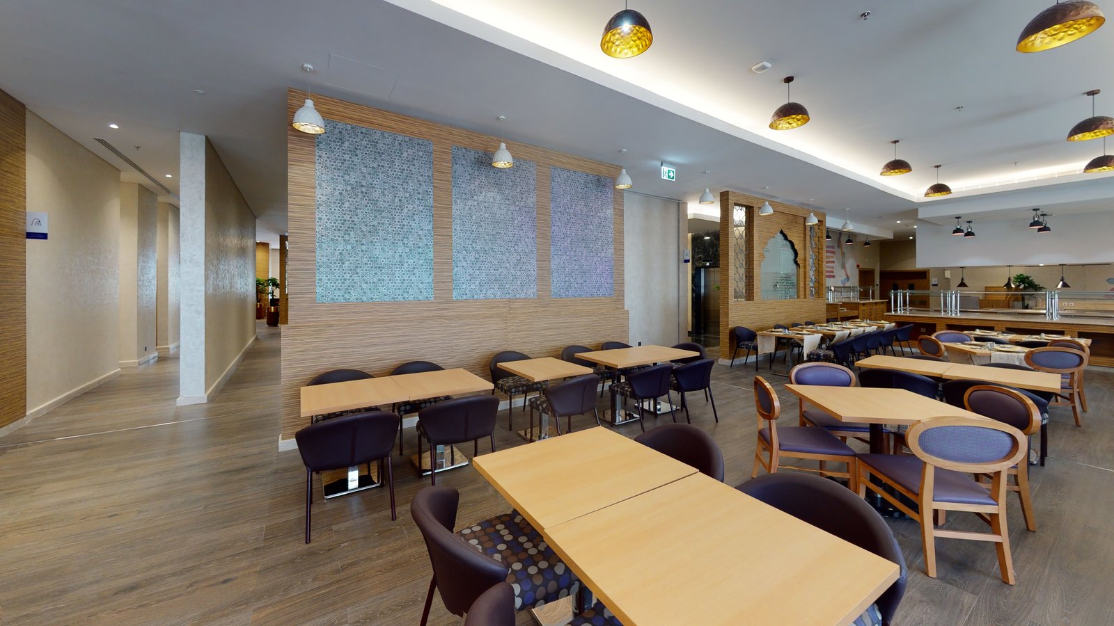 Dining spaces at Novotel Makkah Thakher City, captured in a Matterport 3D virtual tour