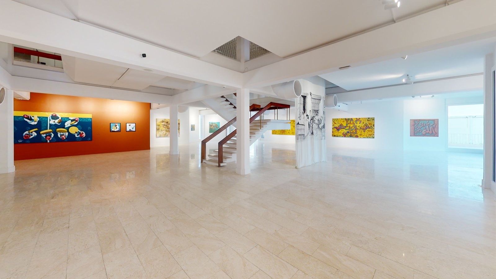Prince Faisal bin Fahd Arts Hall Exhibition Summer 2023 at Misk Art Institute, Riyadh, captured in a Matterport 3D virtual tour