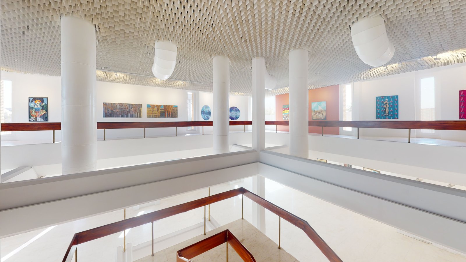 Prince Faisal bin Fahd Arts Hall Exhibition Summer 2023 at Misk Art Institute, Riyadh, captured in a Matterport 3D virtual tour