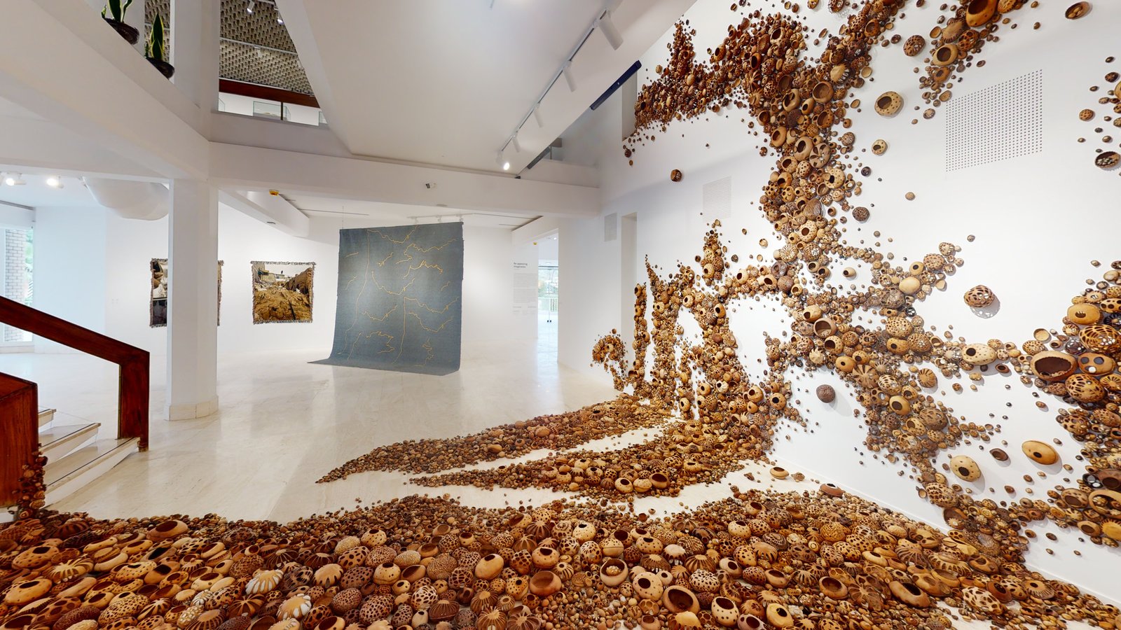 Re-appearing Imaginaries exhibition at Misk Art Institute, Riyadh, captured in a Matterport 3D virtual tour
