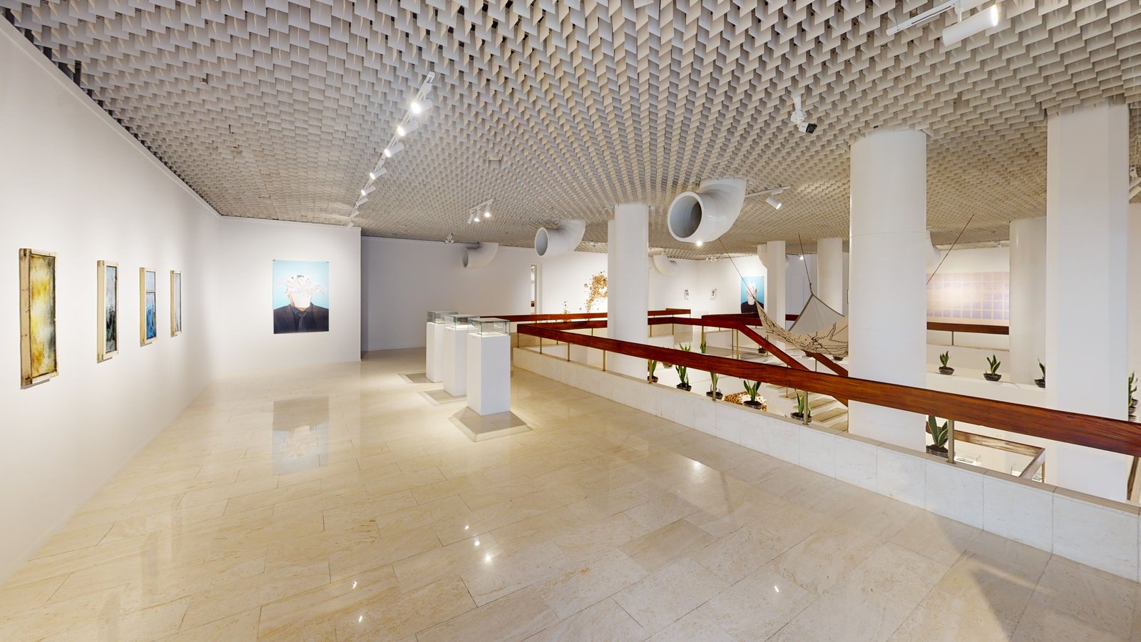 Re-appearing Imaginaries exhibition at Misk Art Institute, Riyadh, captured in a Matterport 3D virtual tour