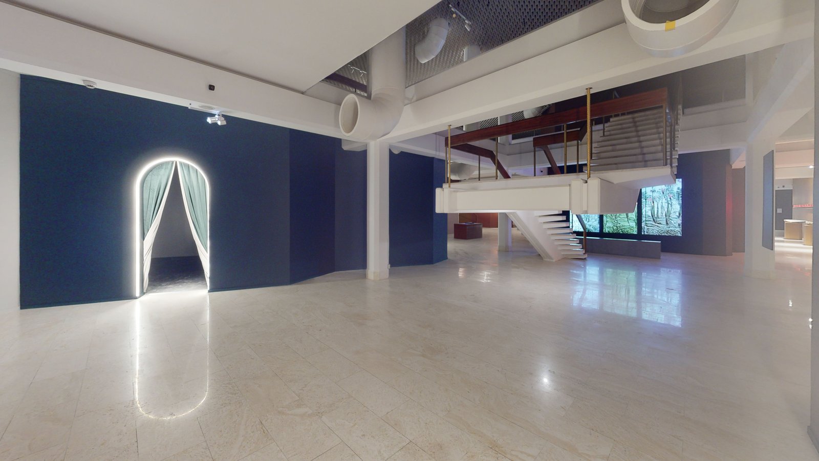 Tales of Nostalgia exhibition at Misk Art Institute, Riyadh, captured in a Matterport 3D virtual tour