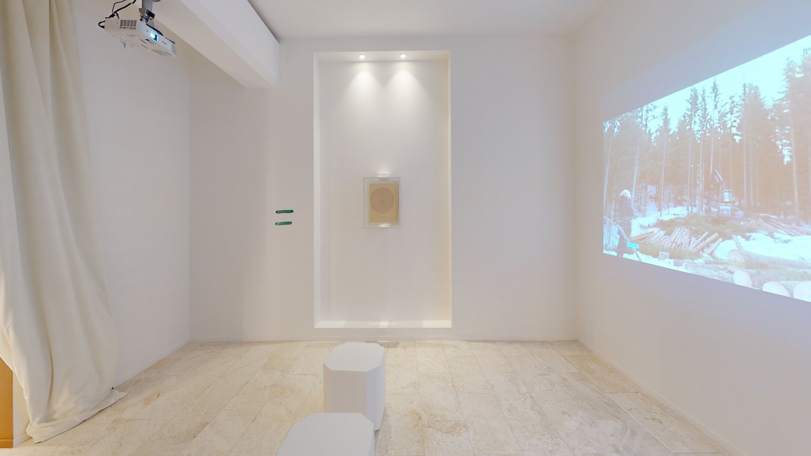 Tales of Nostalgia exhibition at Misk Art Institute, Riyadh, captured in a Matterport 3D virtual tour