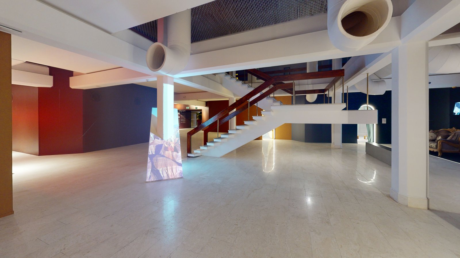 Tales of Nostalgia exhibition at Misk Art Institute, Riyadh, captured in a Matterport 3D virtual tour