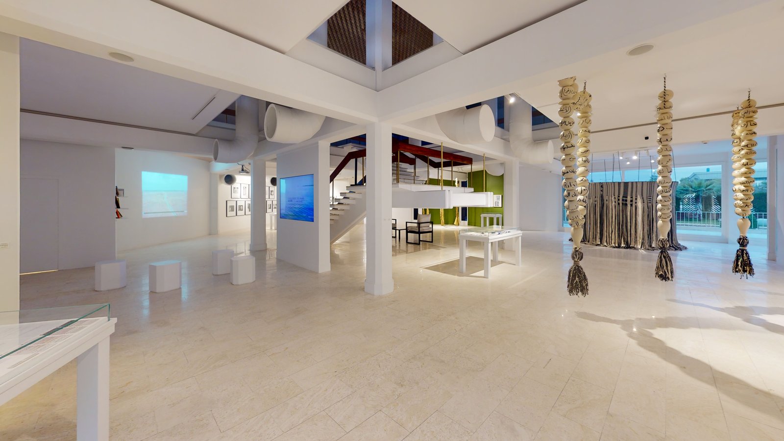 The Art Library: Discovering Arab Artists exhibition at Misk Art Institute, Riyadh, captured in a Matterport 3D virtual tour